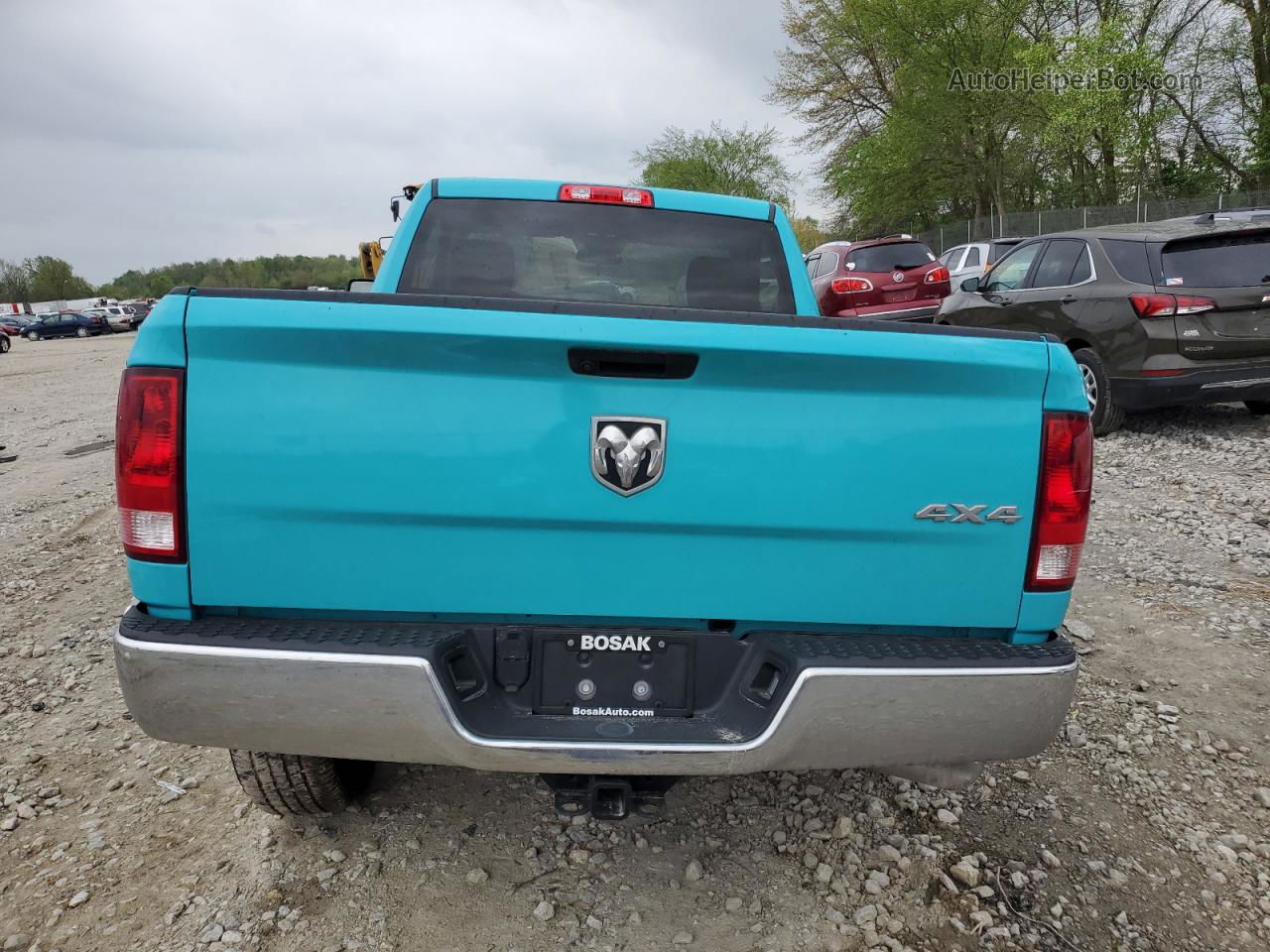 2019 Ram 1500 Classic Tradesman Бирюзовый vin: 3C6JR7AGXKG651754