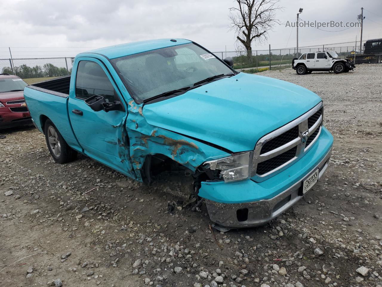 2019 Ram 1500 Classic Tradesman Turquoise vin: 3C6JR7AGXKG651754