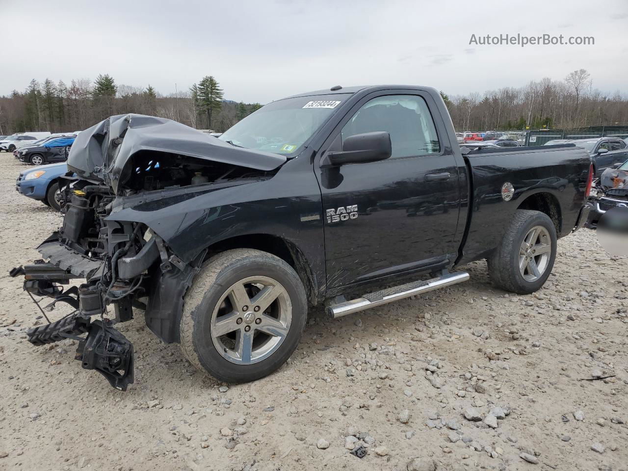 2014 Ram 1500 St Черный vin: 3C6JR7AT4EG259788