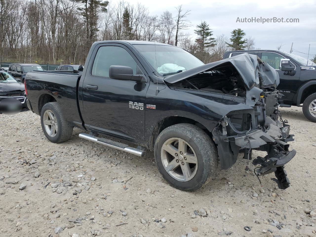 2014 Ram 1500 St Черный vin: 3C6JR7AT4EG259788