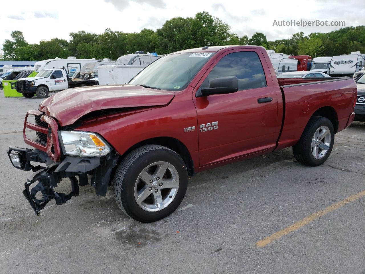 2014 Ram 1500 St Maroon vin: 3C6JR7AT5EG142995