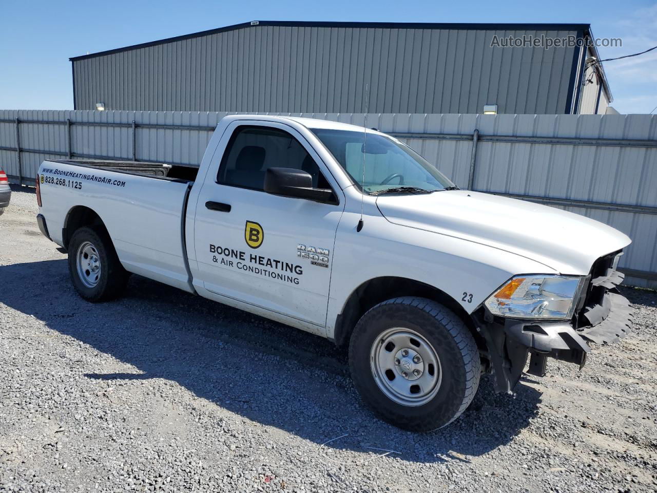 2019 Ram 1500 Classic Tradesman White vin: 3C6JR7DG5KG641385