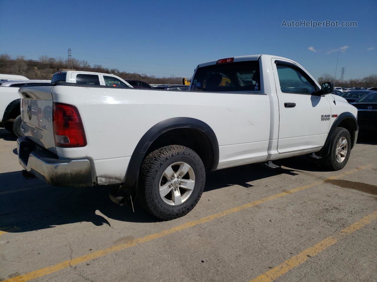 2014 Ram 1500 St White vin: 3C6JR7DM1EG310331