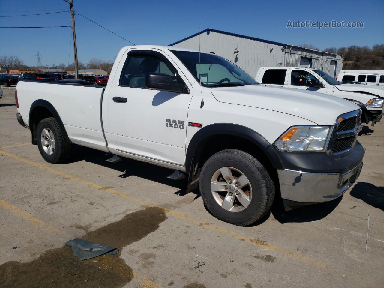 2014 Ram 1500 St White vin: 3C6JR7DM1EG310331