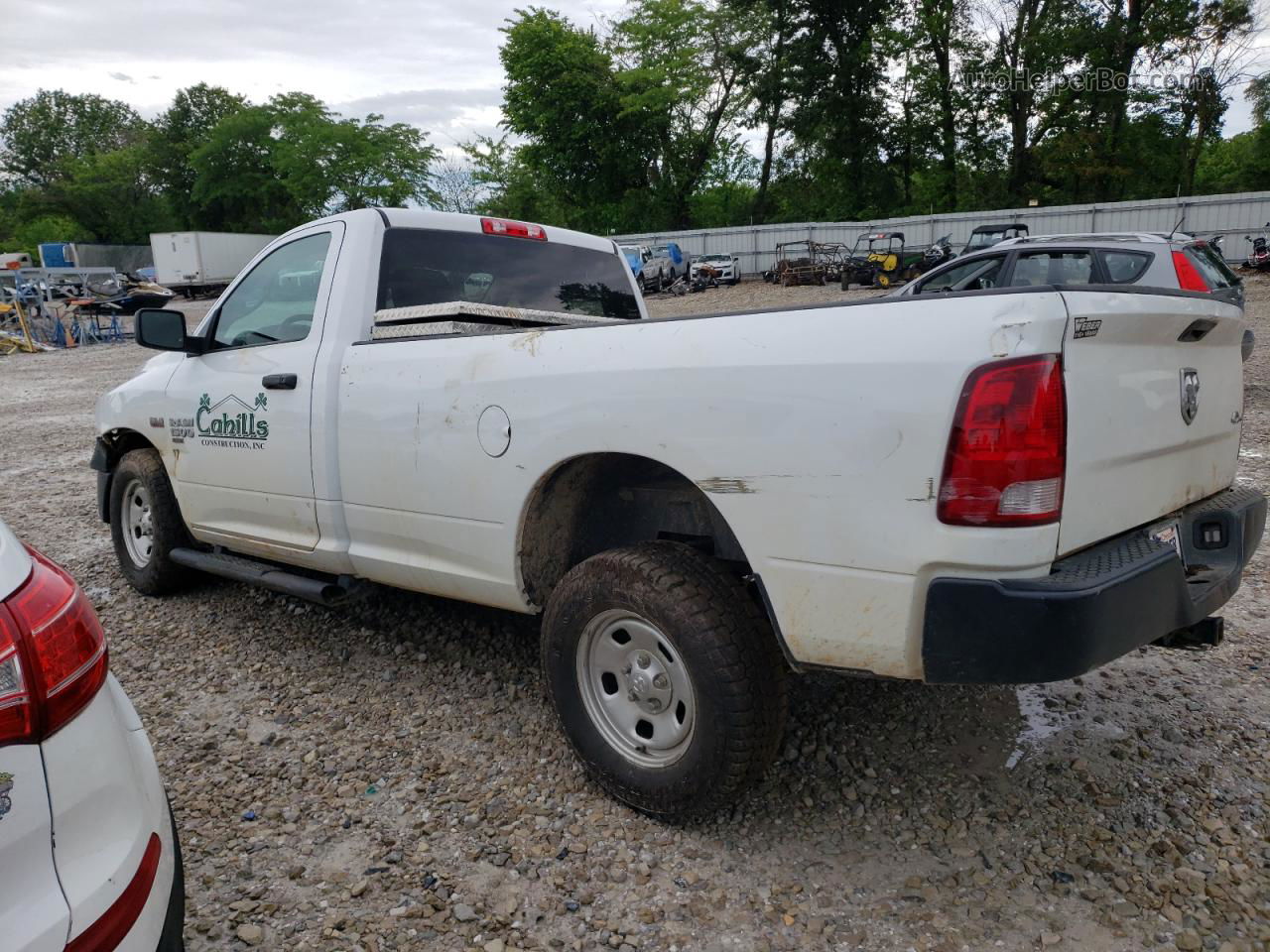 2019 Ram 1500 Classic Tradesman White vin: 3C6JR7DT0KG585790