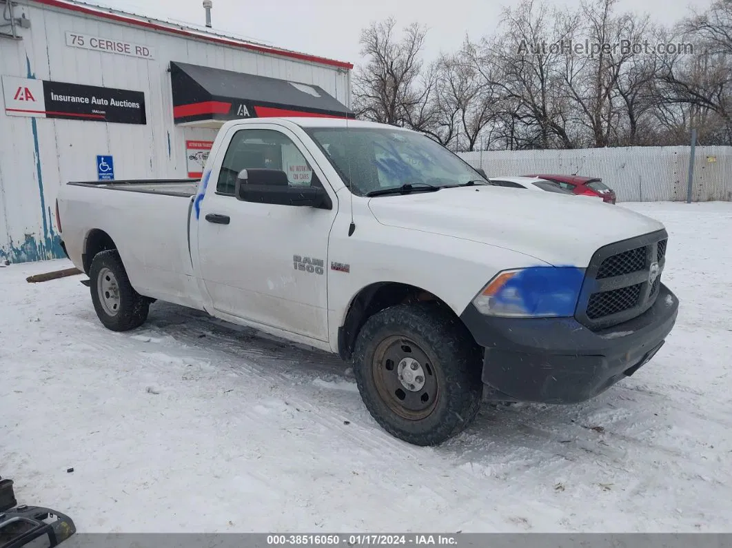 2015 Ram 1500 Tradesman White vin: 3C6JR7DT6FG647764