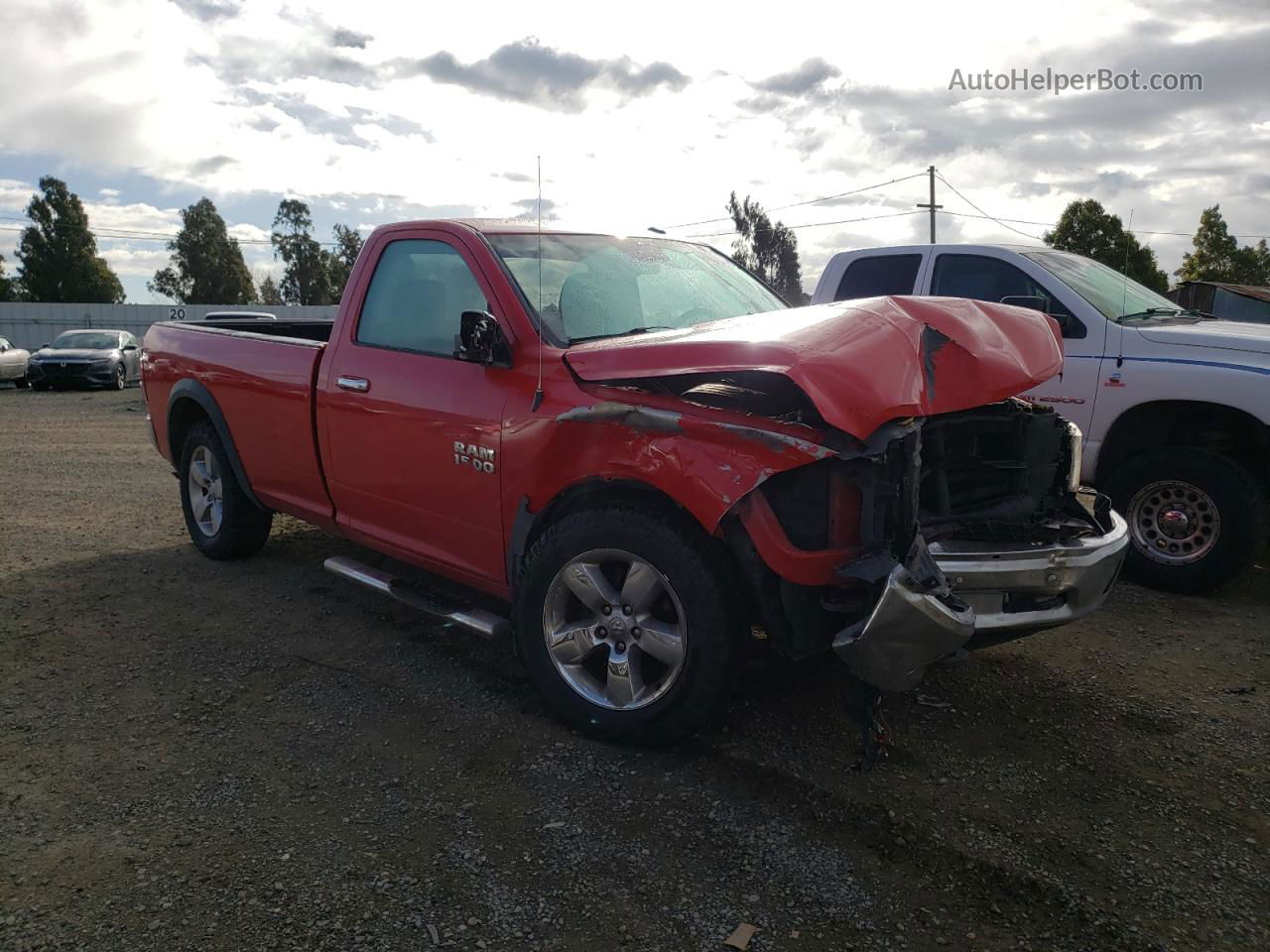 2014 Ram 1500 Slt Red vin: 3C6JR7EGXEG232530