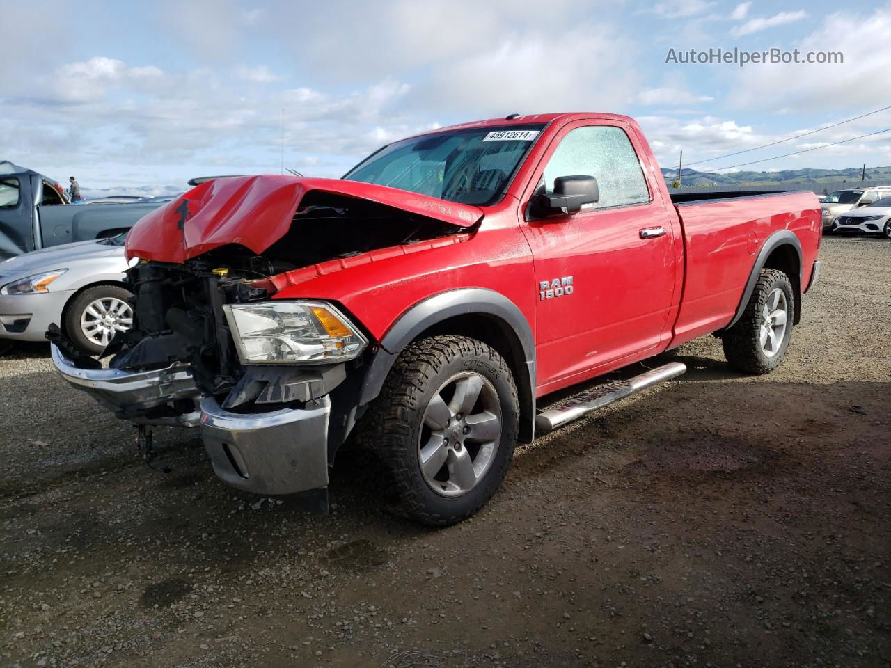 2014 Ram 1500 Slt Красный vin: 3C6JR7EGXEG232530