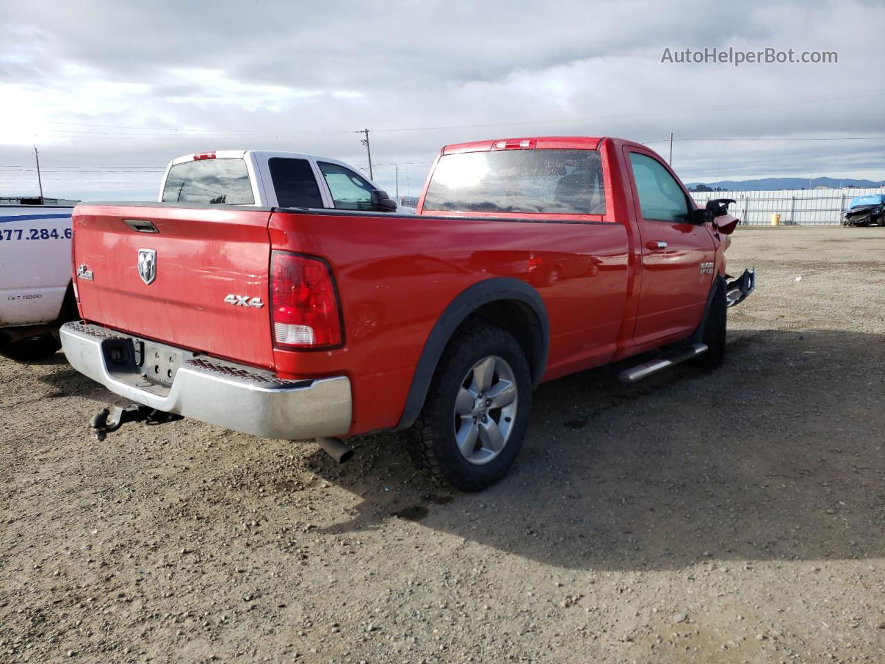 2014 Ram 1500 Slt Красный vin: 3C6JR7EGXEG232530