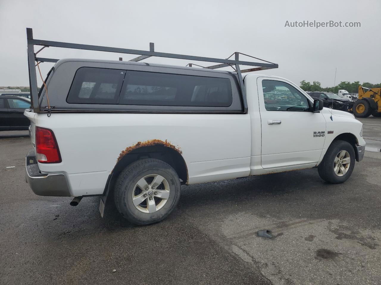 2014 Ram 1500 Slt White vin: 3C6JR7ET9EG132240