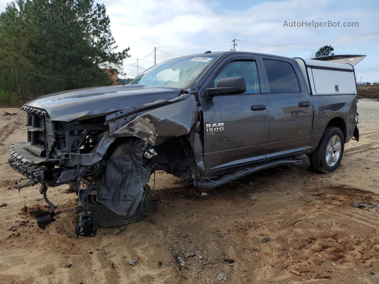 2019 Ram 1500 Classic Tradesman Gray vin: 3C6RR6KG8KG657631