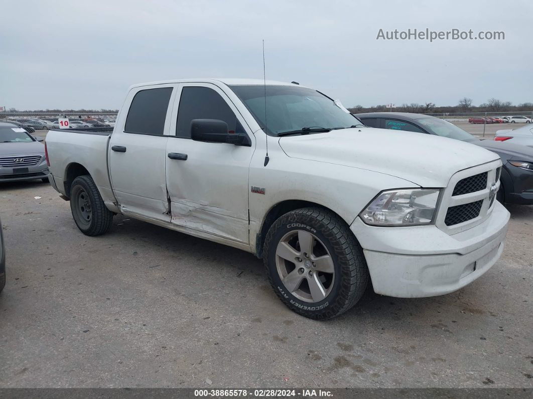 2015 Ram 1500 Tradesman White vin: 3C6RR6KT1FG675696