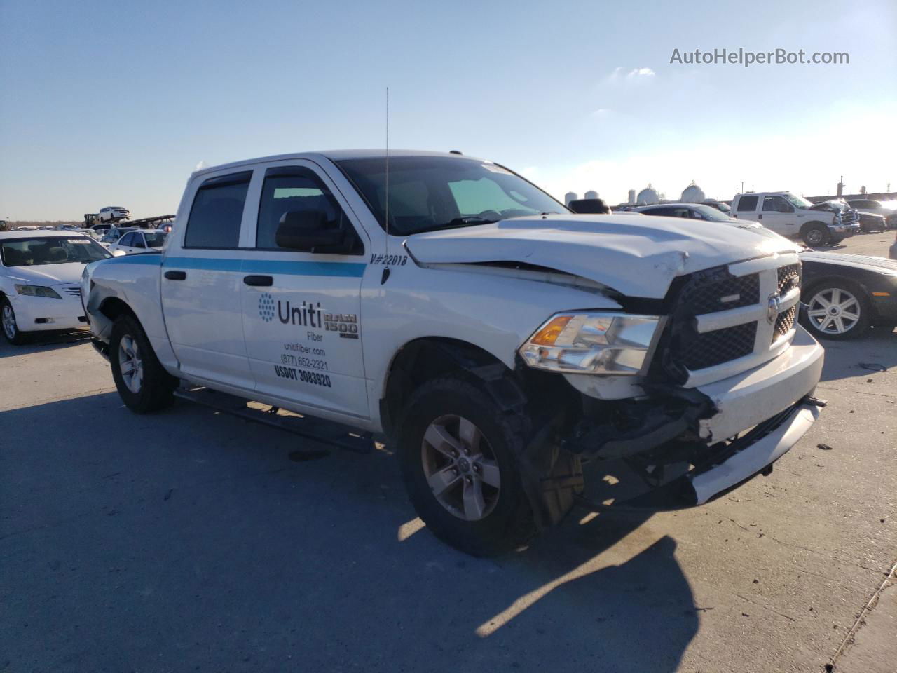 2022 Ram 1500 Classic Tradesman White vin: 3C6RR7KG6NG331689