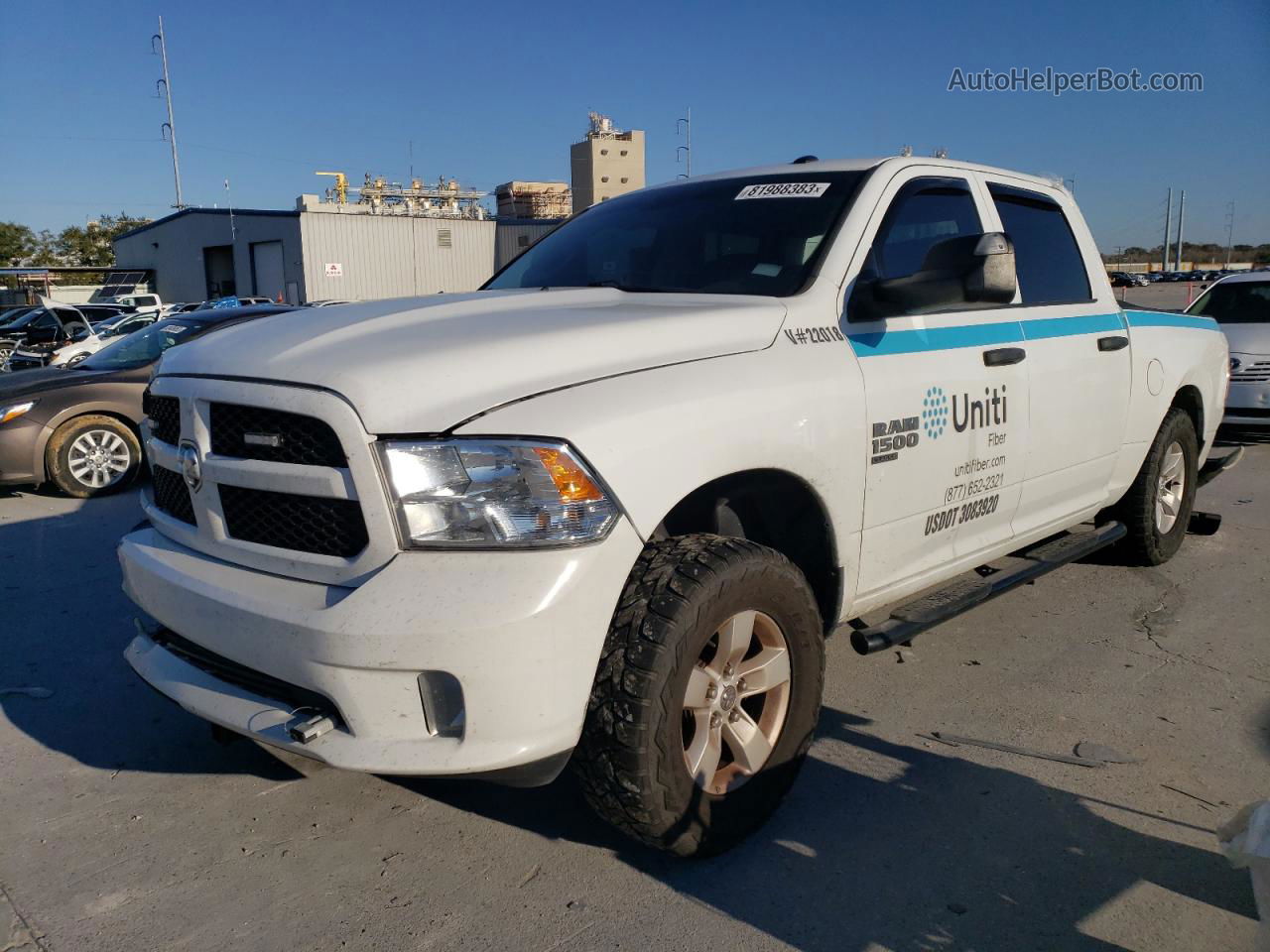 2022 Ram 1500 Classic Tradesman White vin: 3C6RR7KG6NG331689