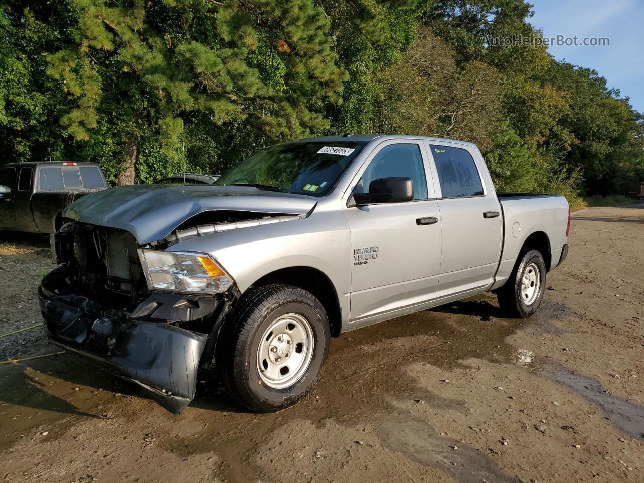 2022 Ram 1500 Classic Tradesman Silver vin: 3C6RR7KG9NG343559