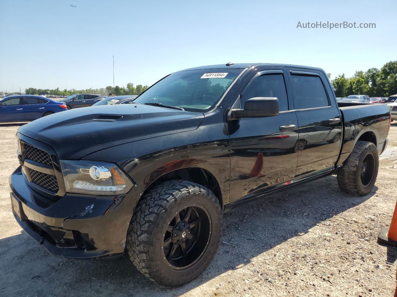 2014 Ram 1500 St Черный vin: 3C6RR7KT0EG252595