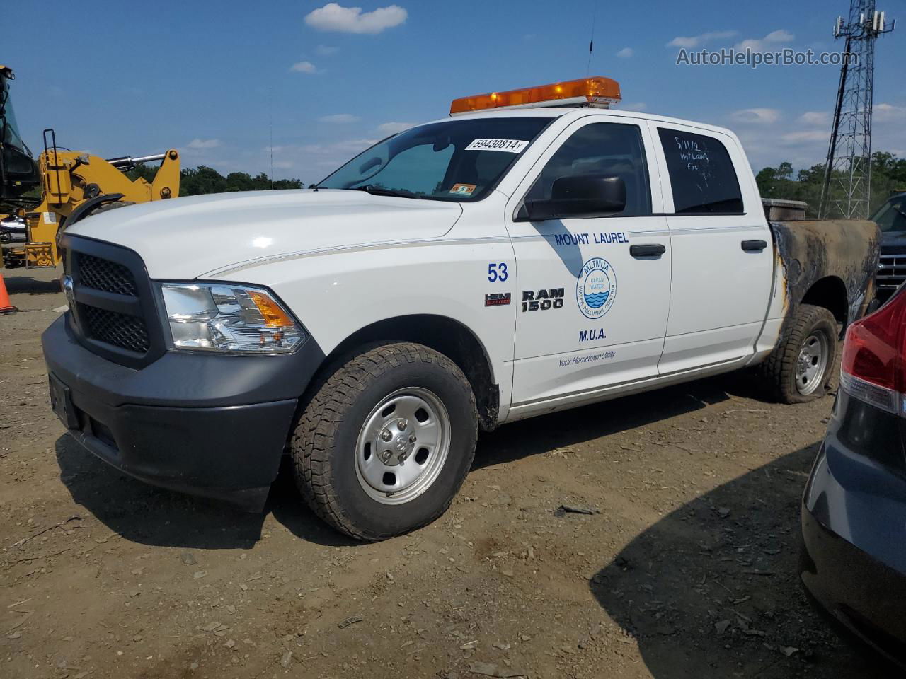 2015 Ram 1500 St White vin: 3C6RR7KT1FG643854