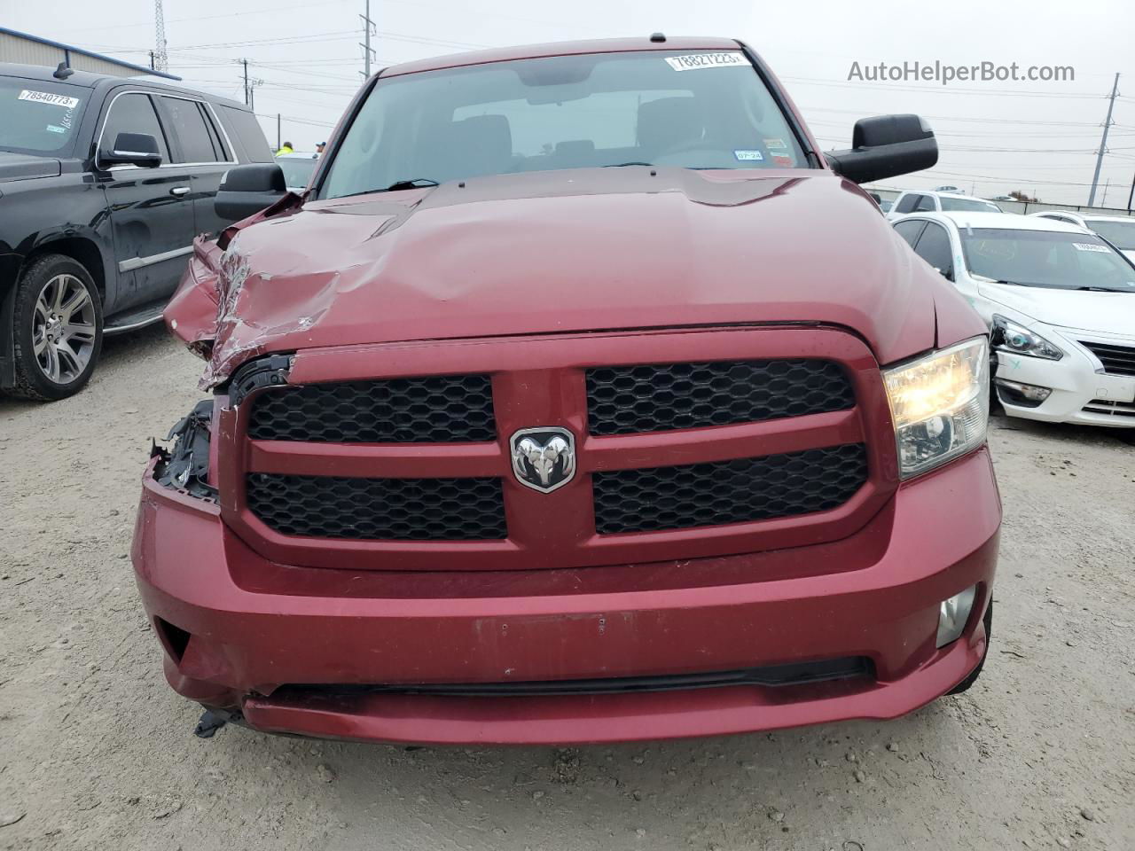 2014 Ram 1500 St Бордовый vin: 3C6RR7KT3EG248282