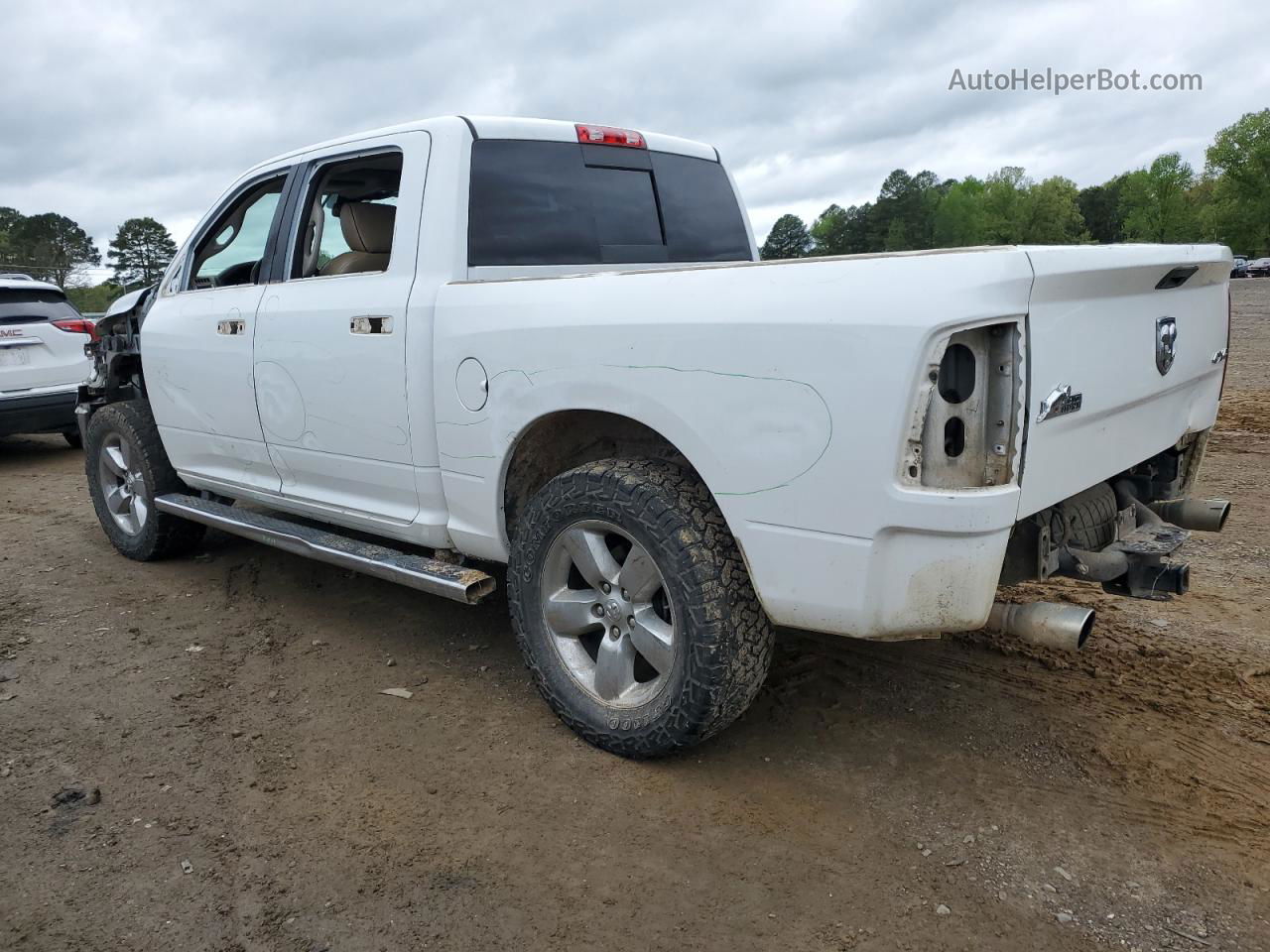 2015 Ram 1500 Slt White vin: 3C6RR7LT1FG574727