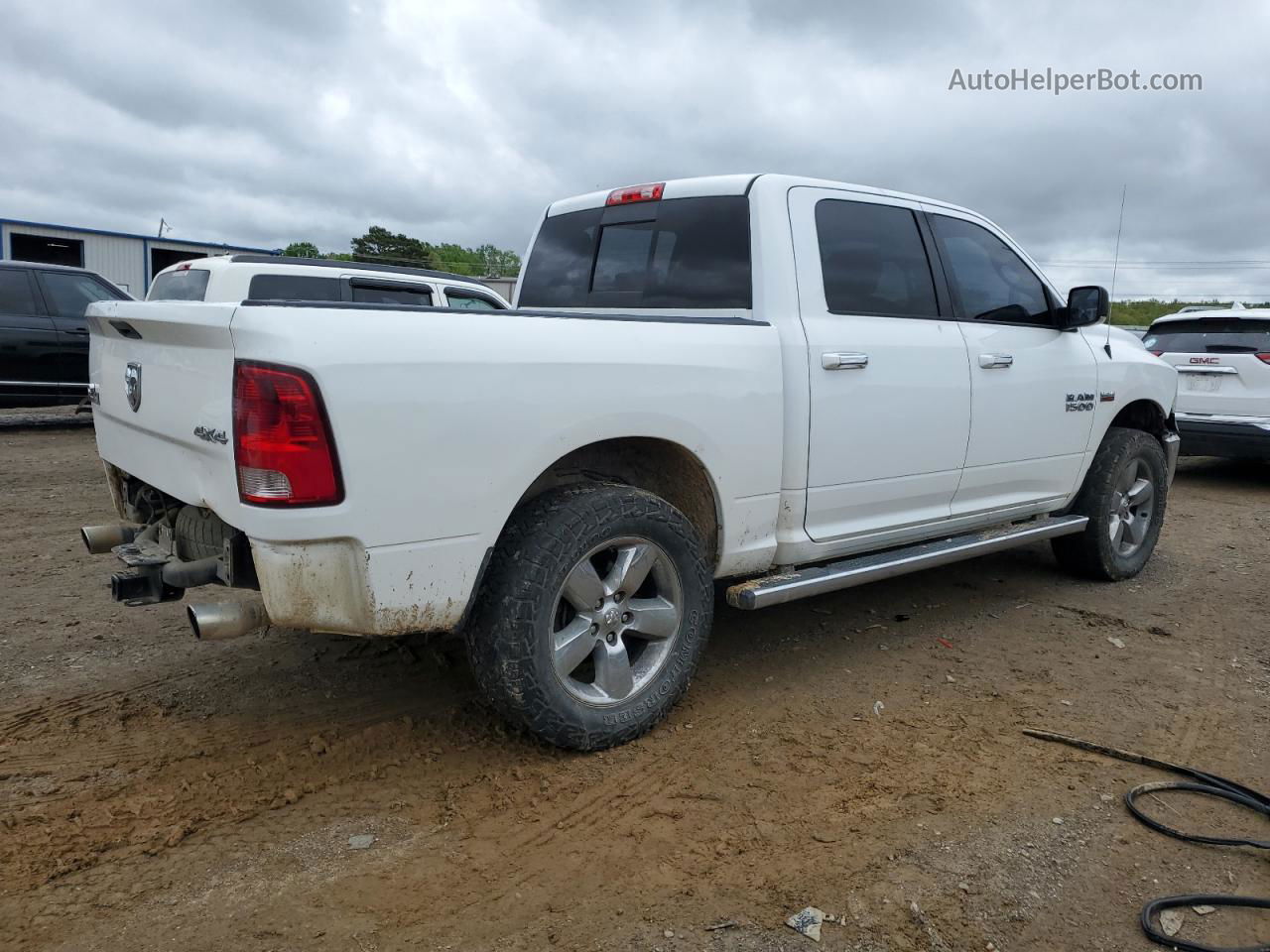 2015 Ram 1500 Slt White vin: 3C6RR7LT1FG574727