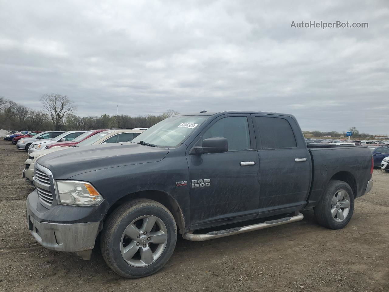 2015 Ram 1500 Slt Серый vin: 3C6RR7LTXFG680500