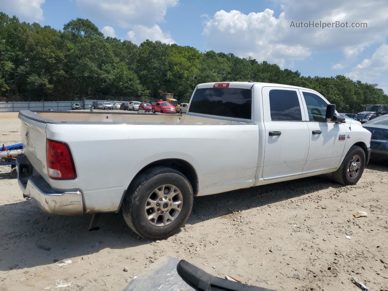 2012 Dodge Ram 2500 St Белый vin: 3C6TD4HL3CG131258