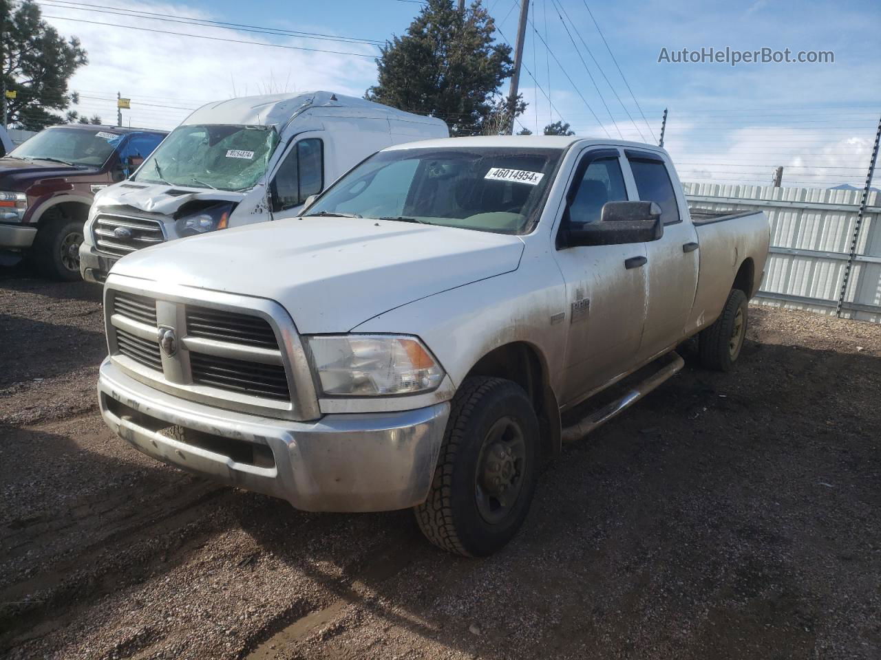 2012 Dodge Ram 2500 St White vin: 3C6TD5HT9CG308952