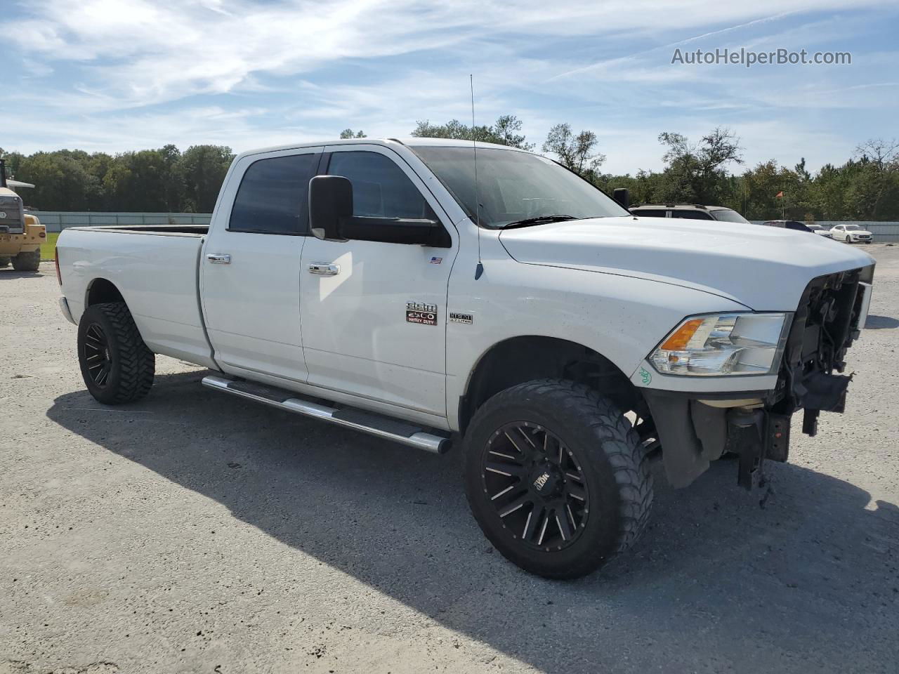 2012 Dodge Ram 2500 Slt White vin: 3C6TD5J22CG308048