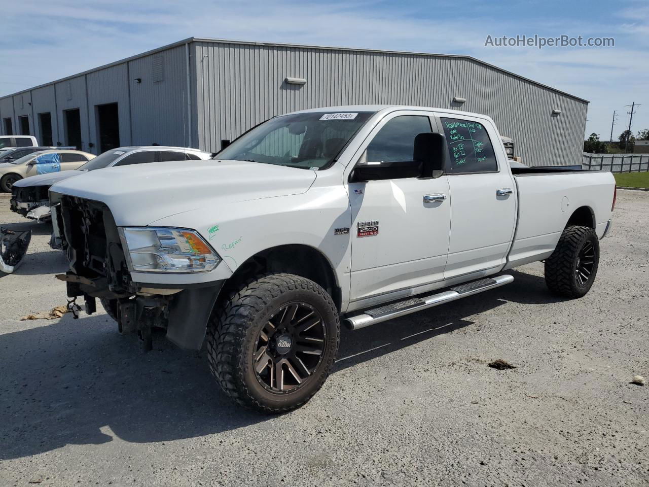 2012 Dodge Ram 2500 Slt White vin: 3C6TD5J22CG308048