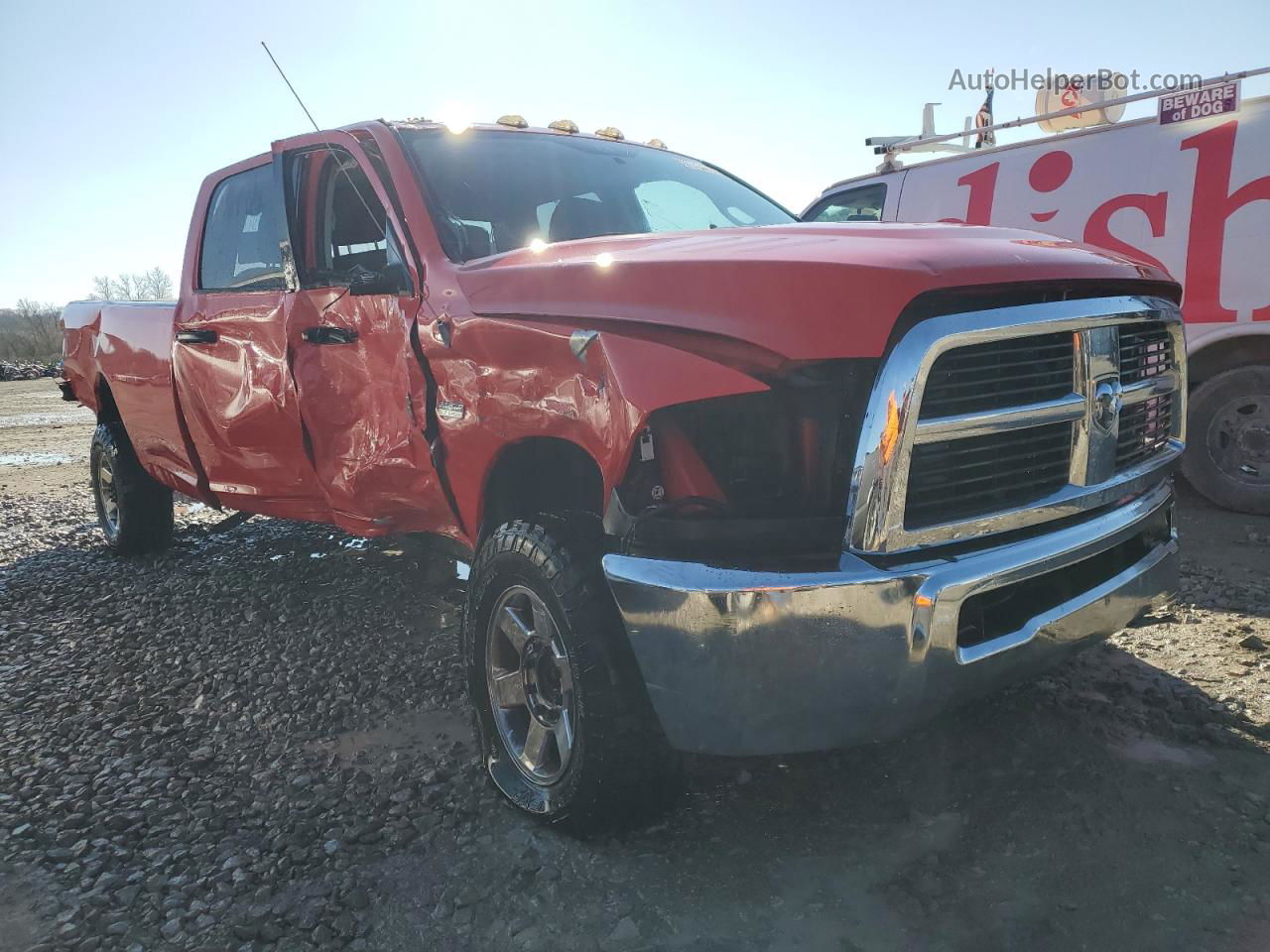 2012 Dodge Ram 2500 Slt Red vin: 3C6TD5JT9CG347616