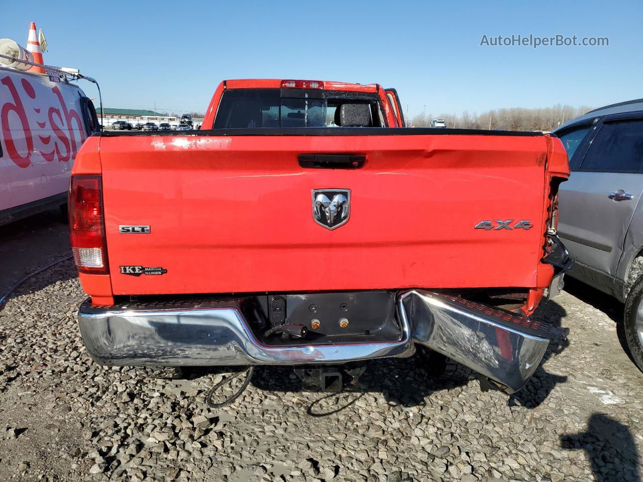 2012 Dodge Ram 2500 Slt Red vin: 3C6TD5JT9CG347616