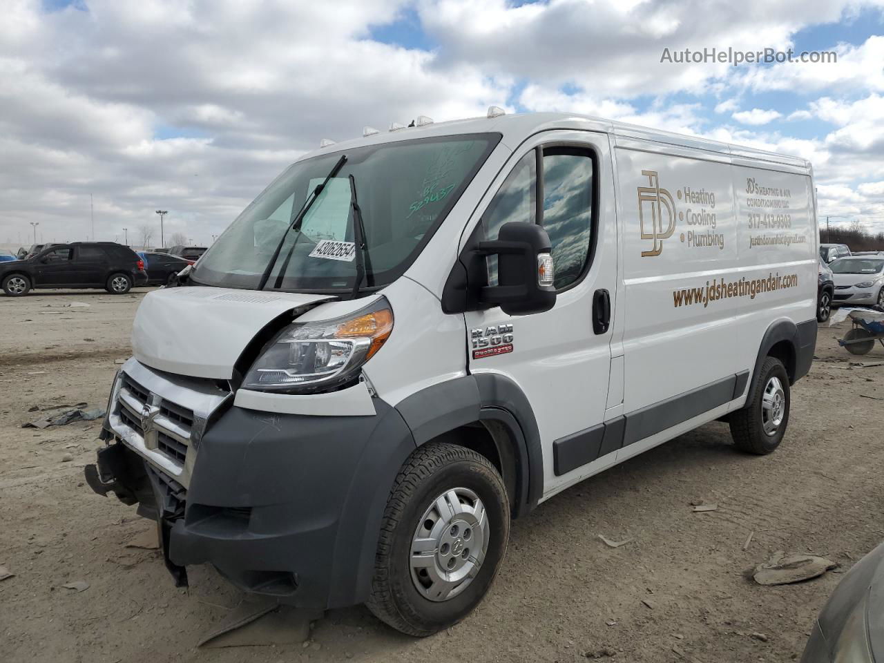 2017 Ram Promaster 1500 1500 Standard Белый vin: 3C6TRVAG0HE529437