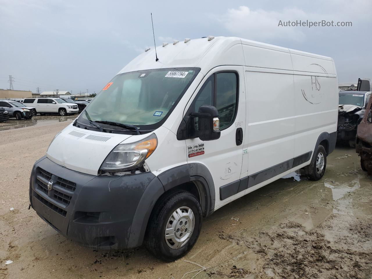 2017 Ram Promaster 2500 2500 High Белый vin: 3C6TRVDG1HE527904