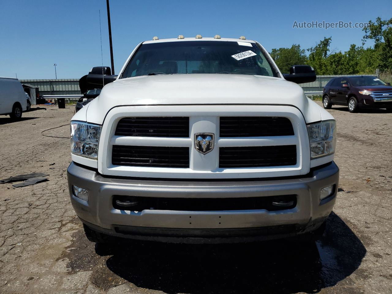 2012 Dodge Ram 2500 Slt White vin: 3C6UD5DL4CG173700