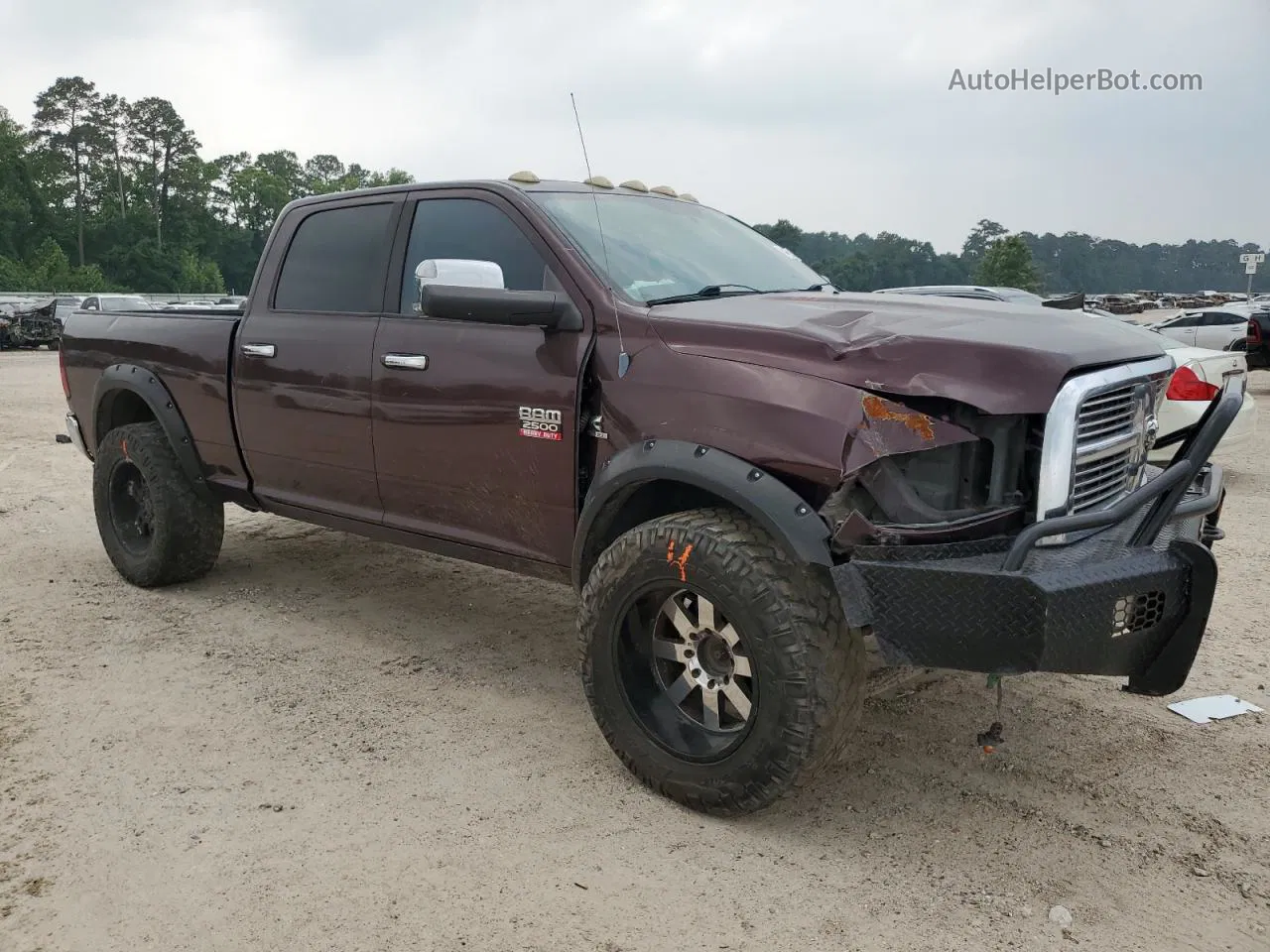 2012 Dodge Ram 2500 Laramie Burgundy vin: 3C6UD5FL7CG214818