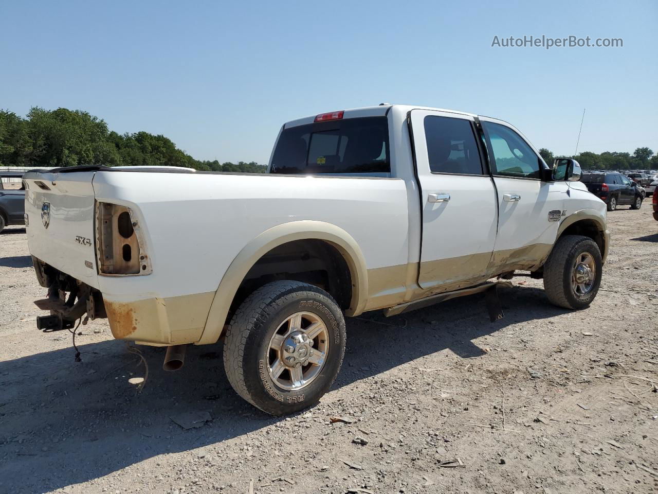 2012 Dodge Ram 2500 Longhorn White vin: 3C6UD5GL4CG333957