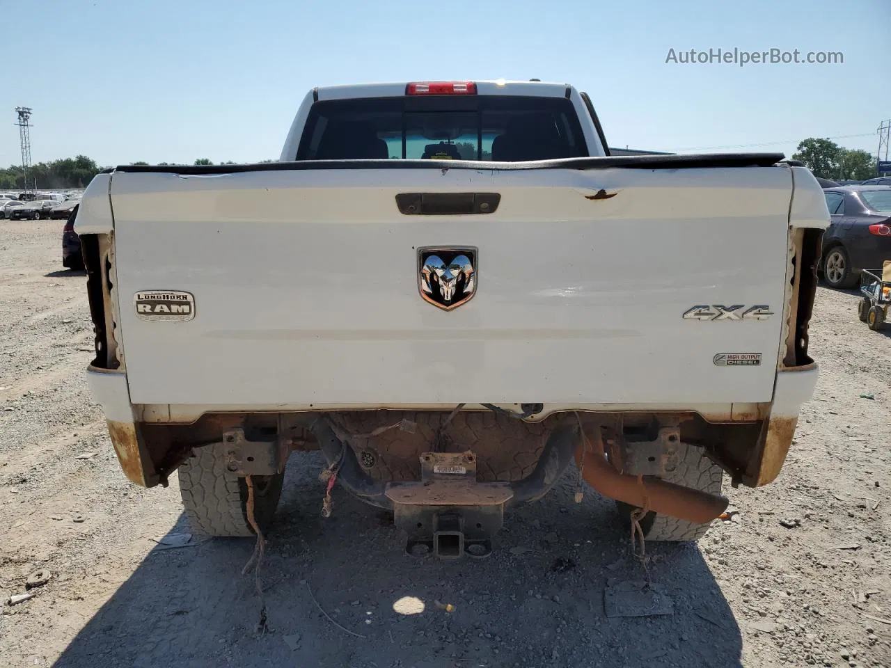 2012 Dodge Ram 2500 Longhorn White vin: 3C6UD5GL4CG333957