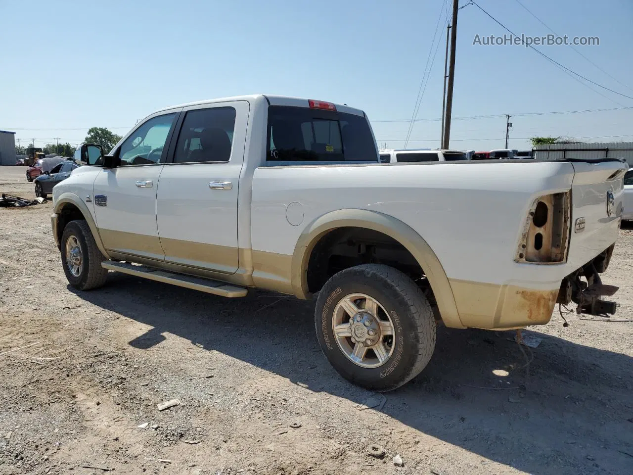 2012 Dodge Ram 2500 Longhorn White vin: 3C6UD5GL4CG333957