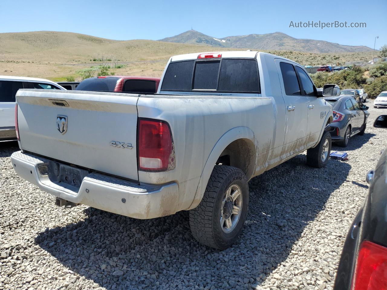 2012 Dodge Ram 2500 Longhorn Silver vin: 3C6UD5PL5CG214301