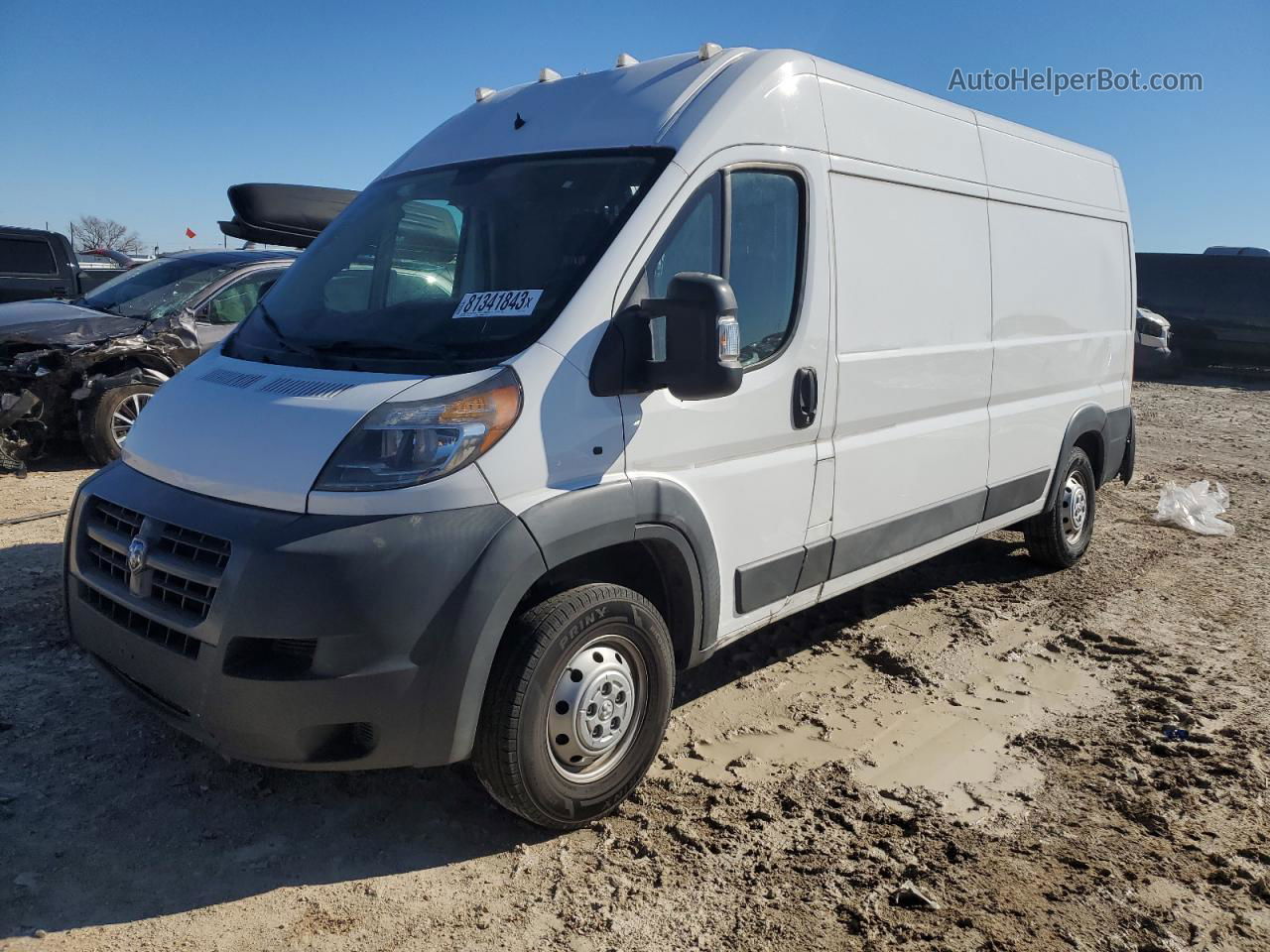 2017 Ram Promaster 3500 3500 High White vin: 3C6URVHG2HE538439