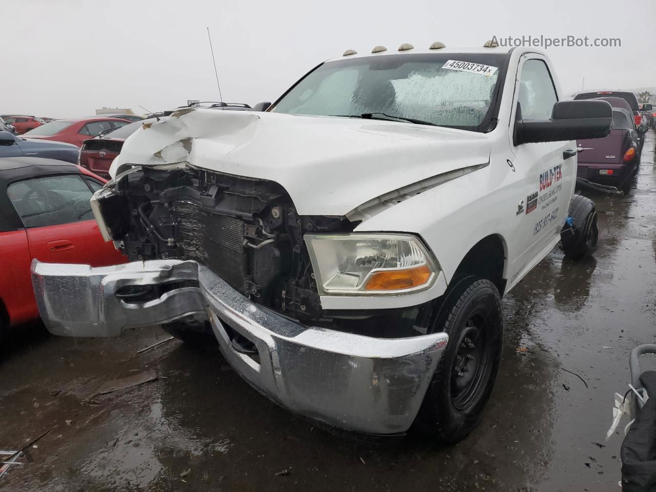 2012 Dodge Ram 3500 St White vin: 3C7WD8AL9CG205776