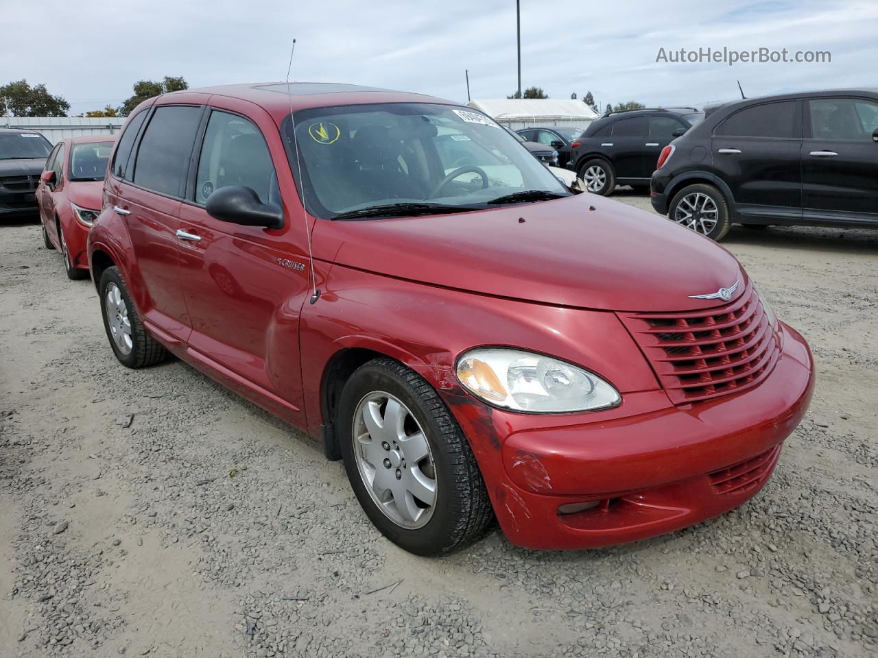 2004 Chrysler Pt Cruiser Touring Red vin: 3C8FY58874T218955