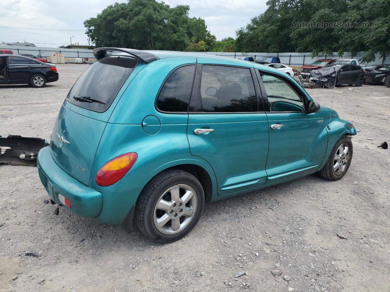 2004 Chrysler Pt Cruiser Limited Turquoise vin: 3C8FY68864T229161