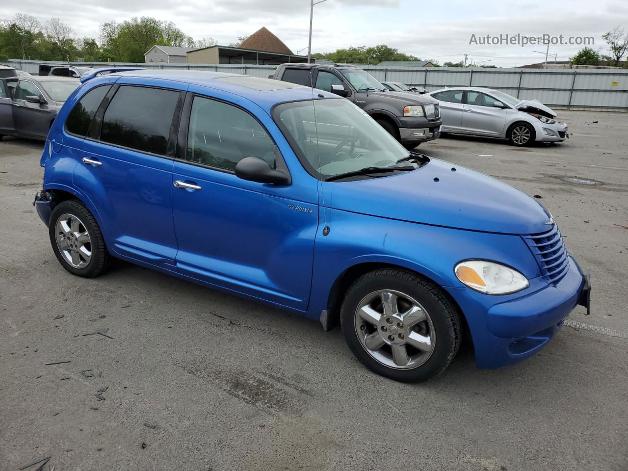 2004 Chrysler Pt Cruiser Limited Blue vin: 3C8FY68874T257714