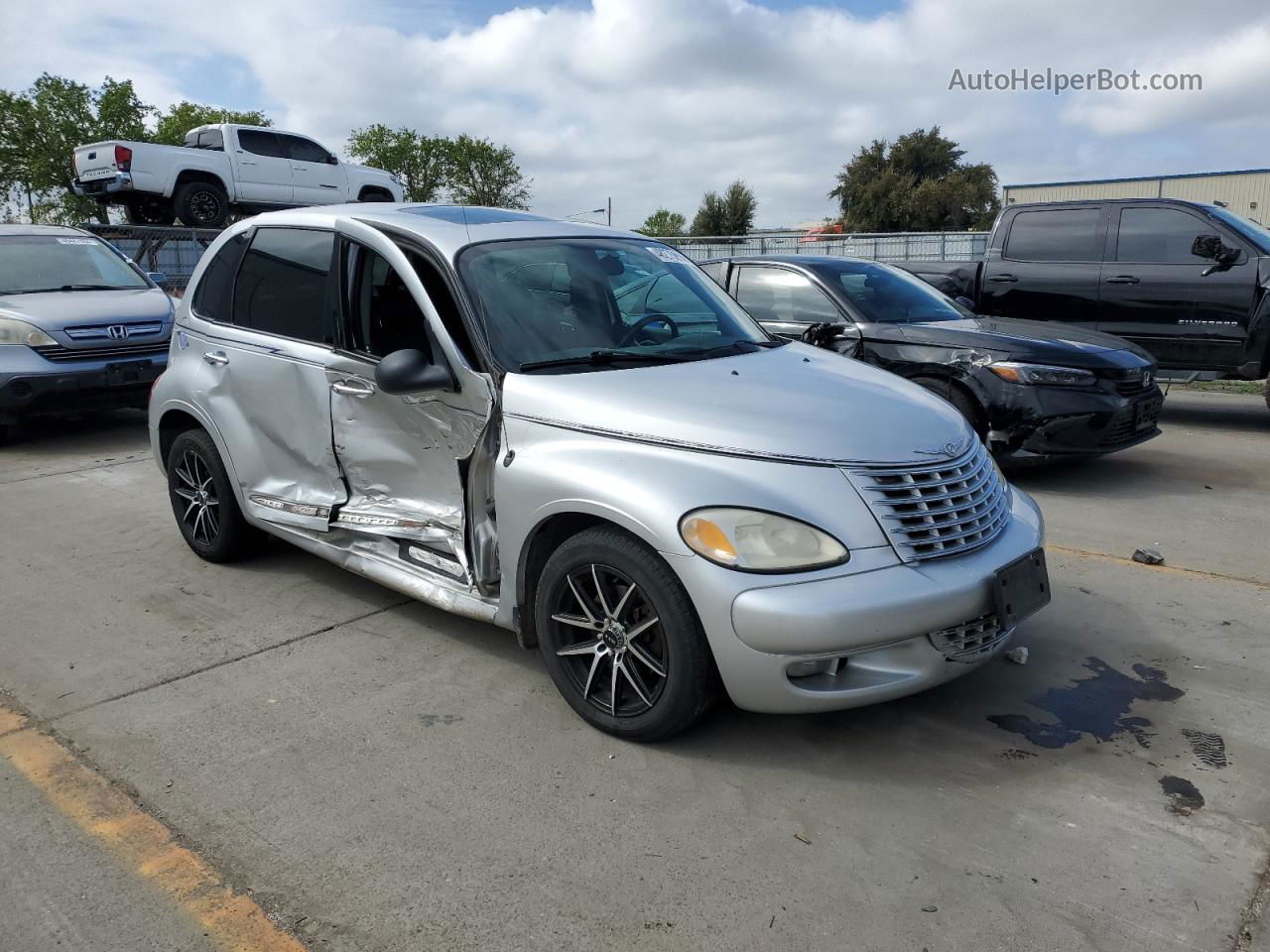 2004 Chrysler Pt Cruiser Limited Silver vin: 3C8FY688X4T223136