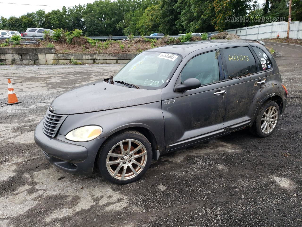 2004 Chrysler Pt Cruiser Gt Gray vin: 3C8FY78G44T354110