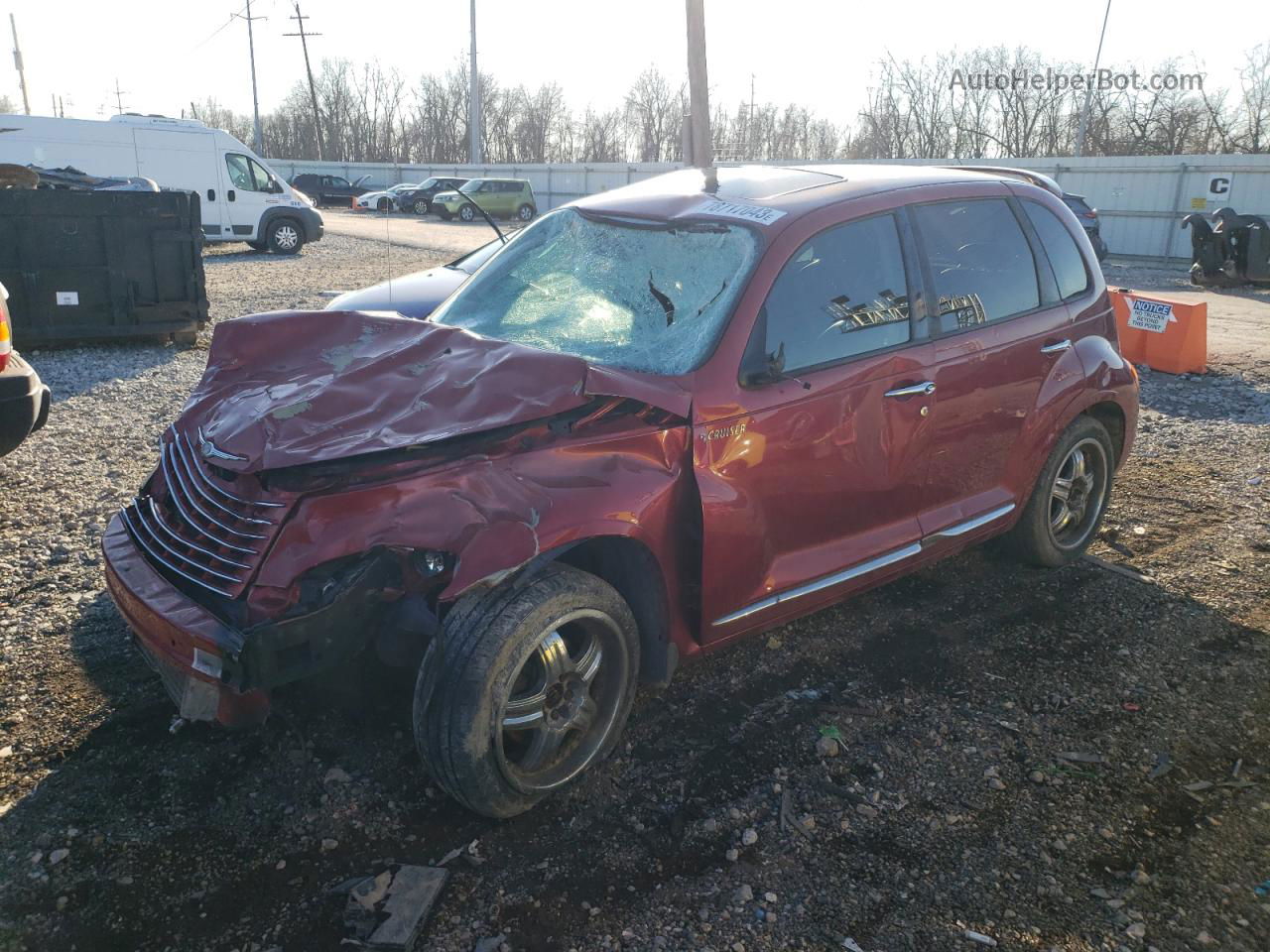 2004 Chrysler Pt Cruiser Gt Maroon vin: 3C8FY78G84T256875