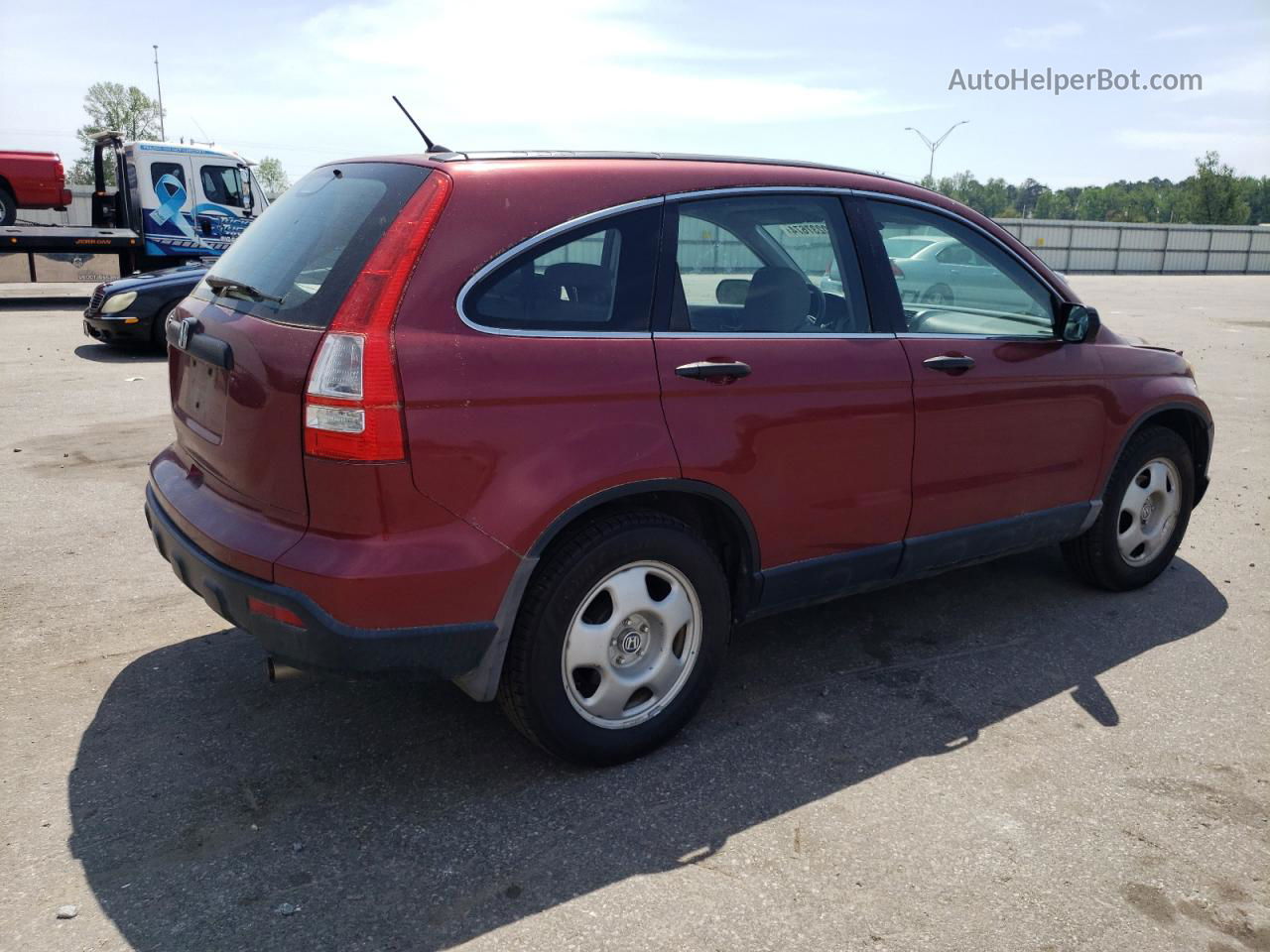 2009 Honda Cr-v Lx Burgundy vin: 3CZRE38389G707293