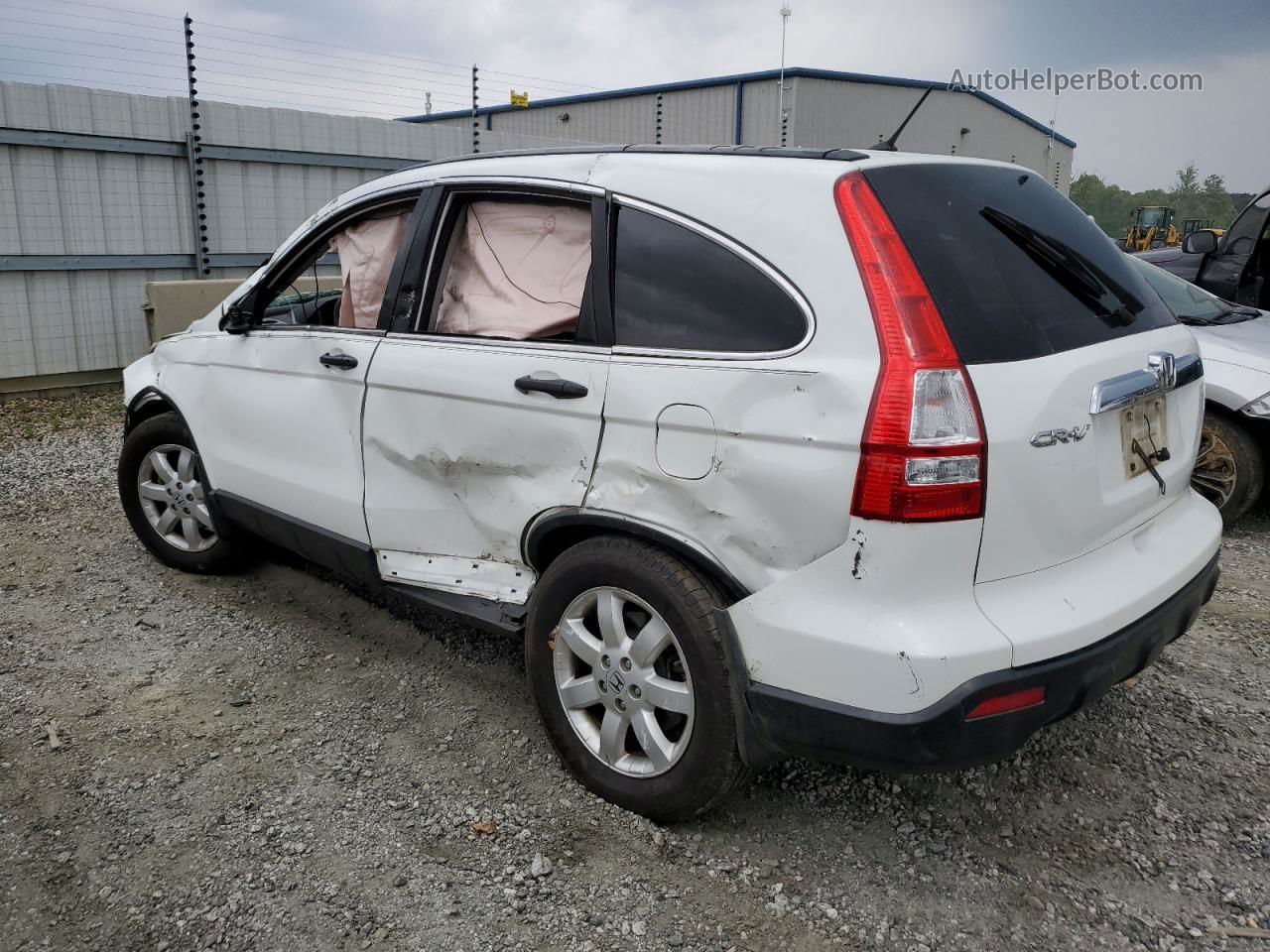 2009 Honda Cr-v Ex White vin: 3CZRE38509G700484