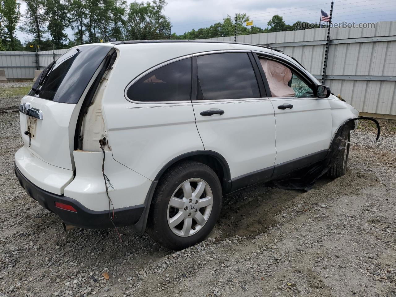 2009 Honda Cr-v Ex White vin: 3CZRE38509G700484